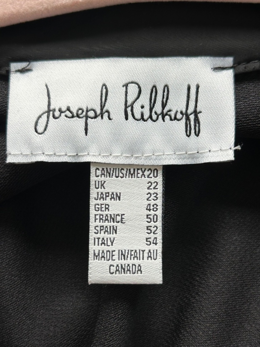 Joseph Ribkoff Black Coat Style 193425 Ruching Collar Button Down EUC Sz 20 - Picture 7 of 13